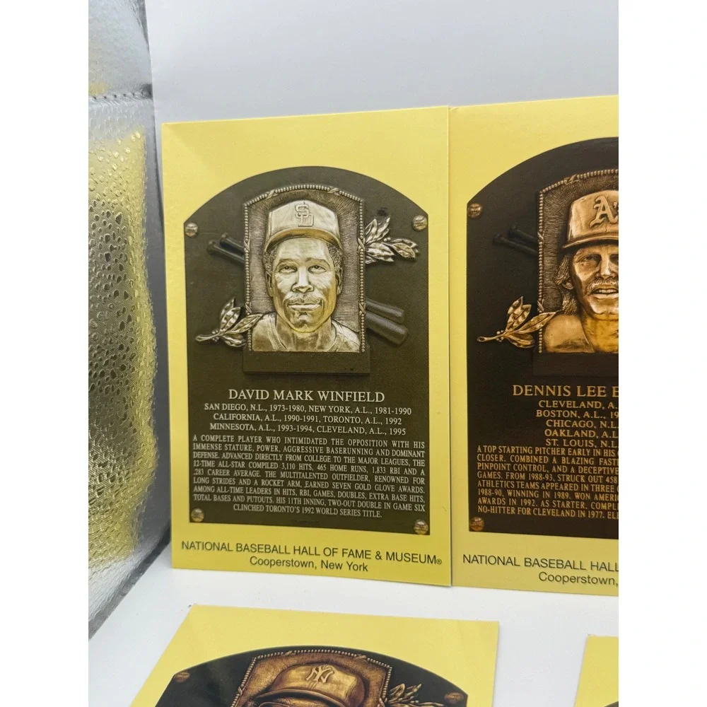National Baseball Hall of Fame Plaque Postcards Set of 5 Winfield Berra Jackson
